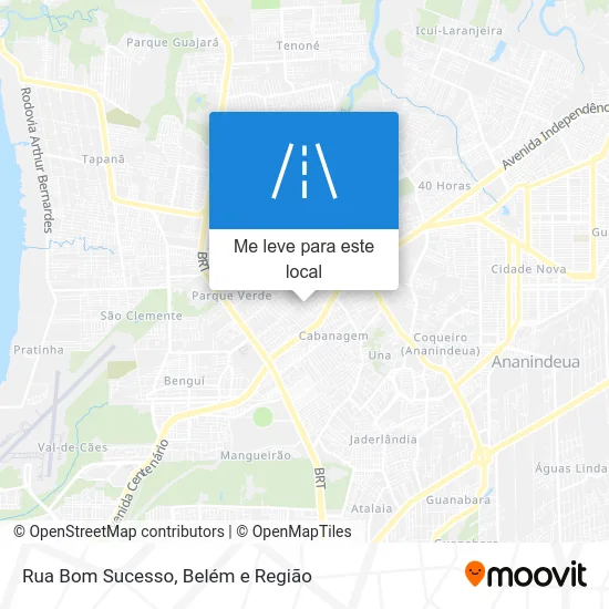 Rua Bom Sucesso mapa