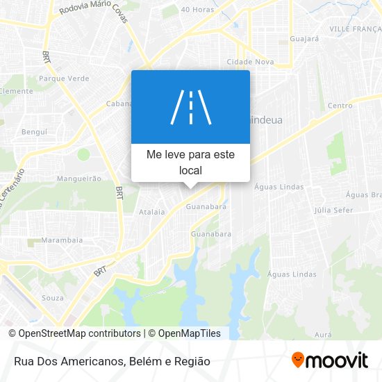Rua Dos Americanos mapa