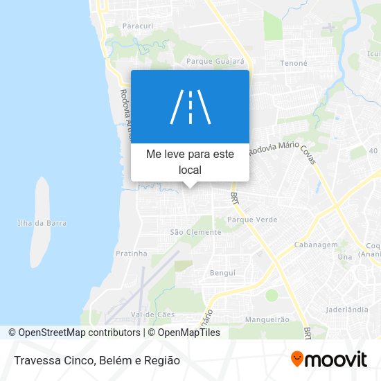 Travessa Cinco mapa