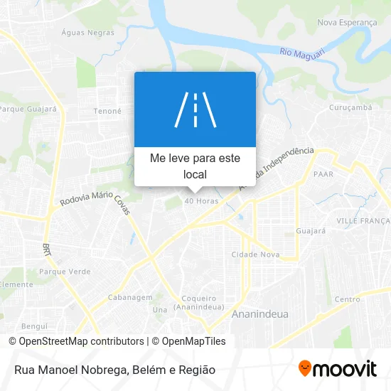 Rua Manoel Nobrega mapa