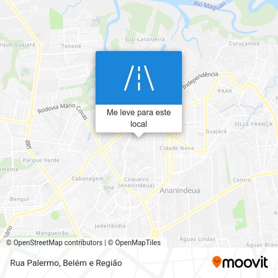 Rua Palermo mapa
