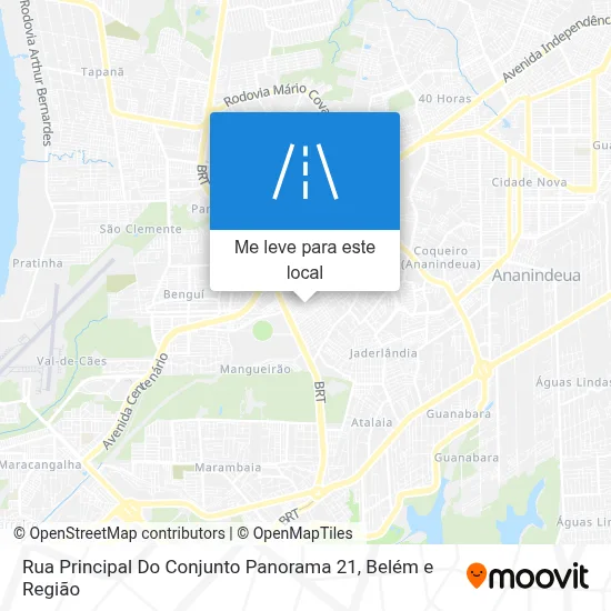 Rua Principal Do Conjunto Panorama 21 mapa