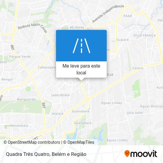 Quadra Três Quatro mapa