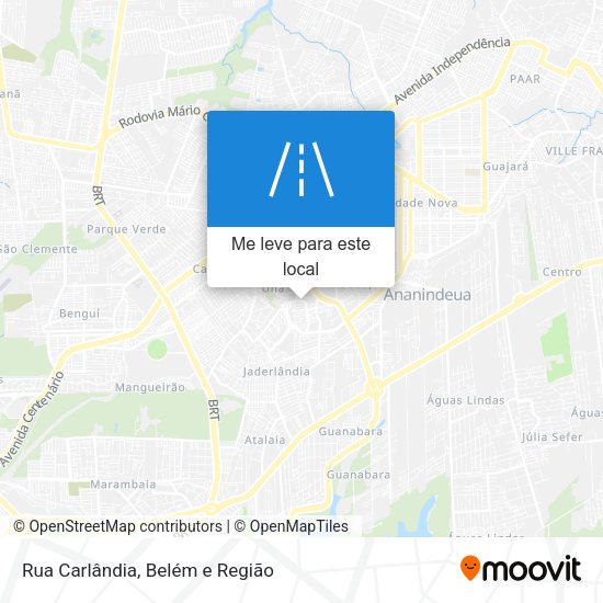 Rua Carlândia mapa