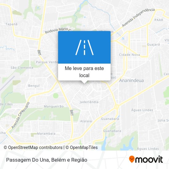 Passagem Do Una mapa