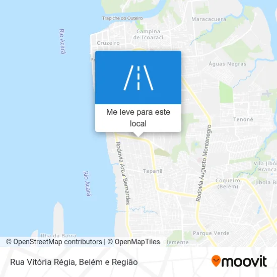 Rua Vitória Régia mapa