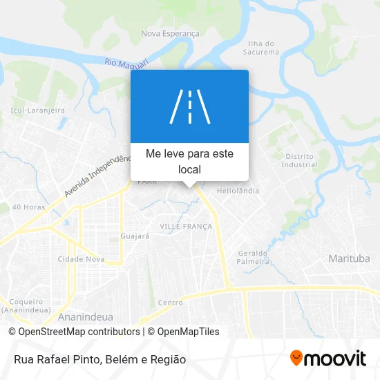 Rua Rafael Pinto mapa