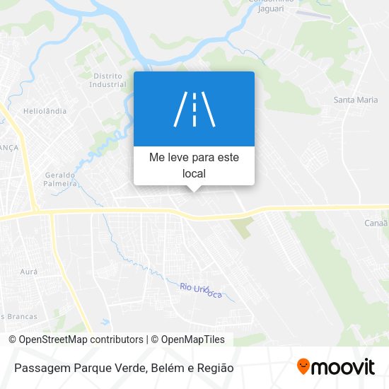 Passagem Parque Verde mapa