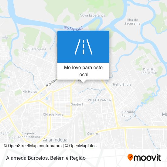 Alameda Barcelos mapa