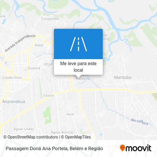 Passagem Doná Ana Portela mapa