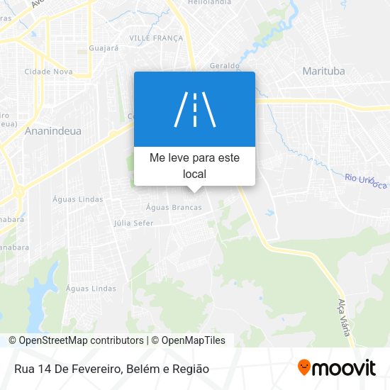 Rua 14 De Fevereiro mapa