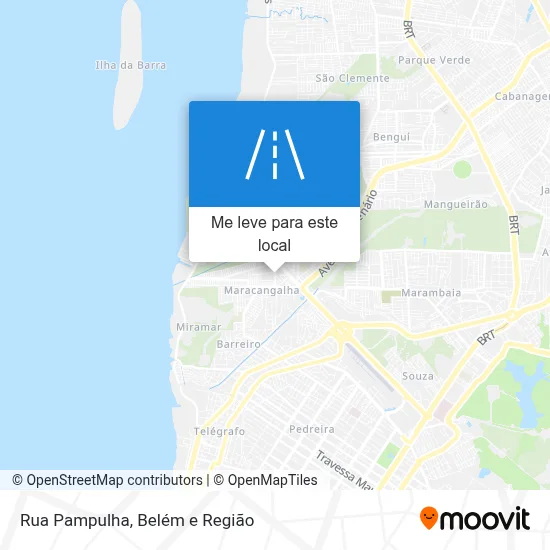 Rua Pampulha mapa