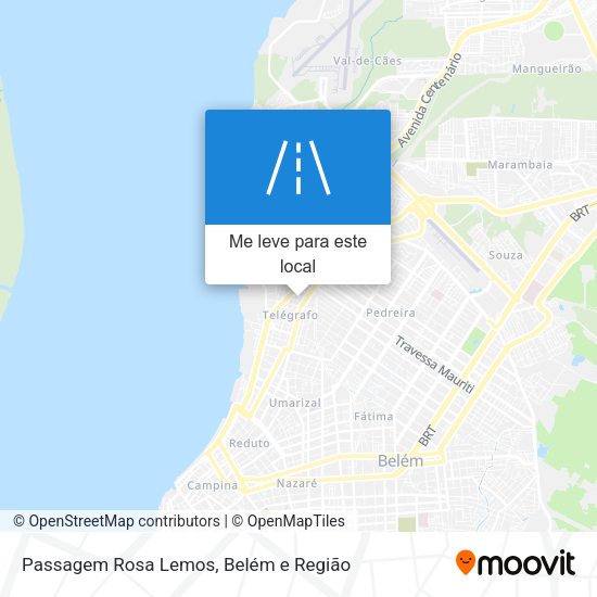 Passagem Rosa Lemos mapa