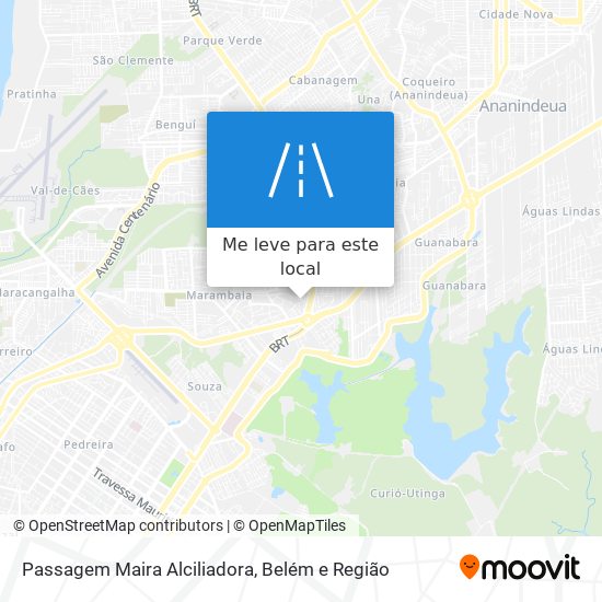 Passagem Maira Alciliadora mapa