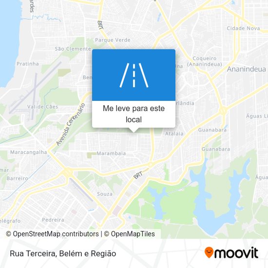 Rua Terceira mapa
