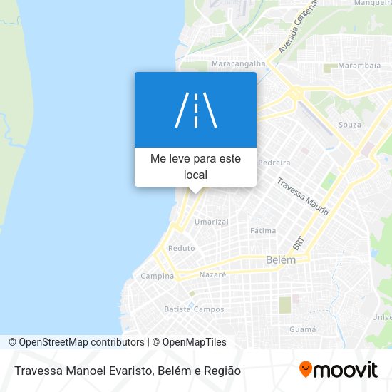 Travessa Manoel Evaristo mapa