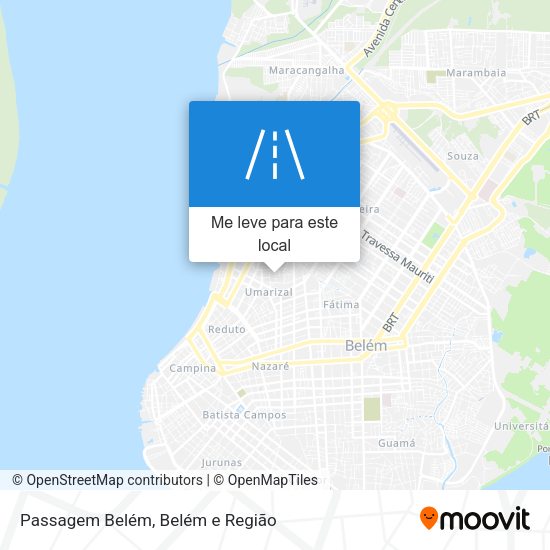 Passagem Belém mapa