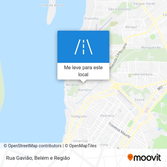 Rua Gavião mapa