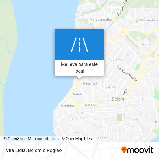 Vila Lídia mapa