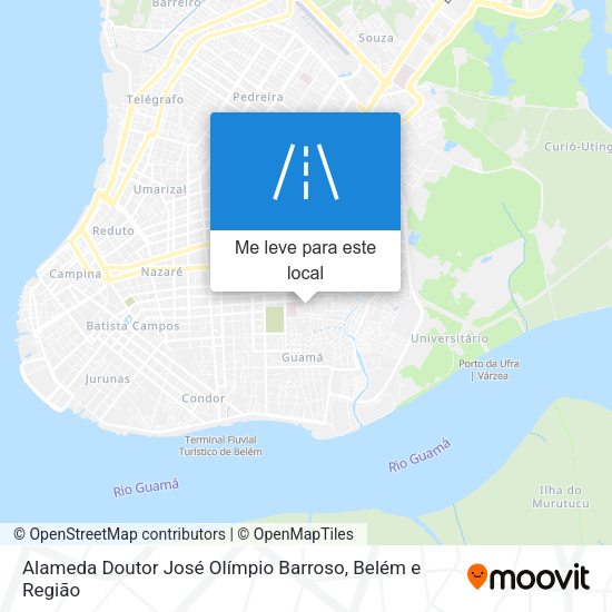 Alameda Doutor José Olímpio Barroso mapa