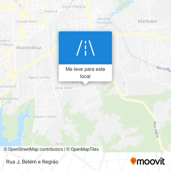Rua J mapa