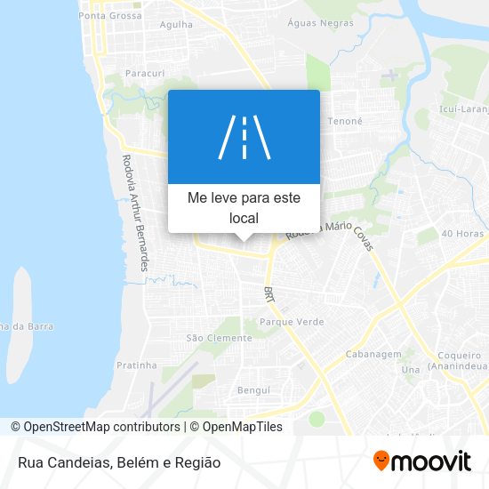 Rua Candeias mapa