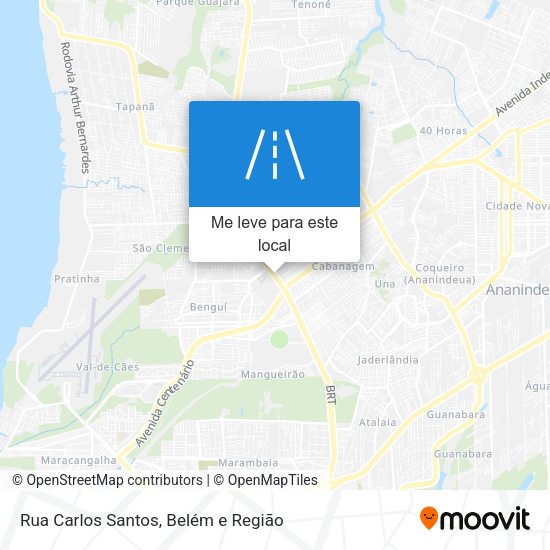 Rua Carlos Santos mapa