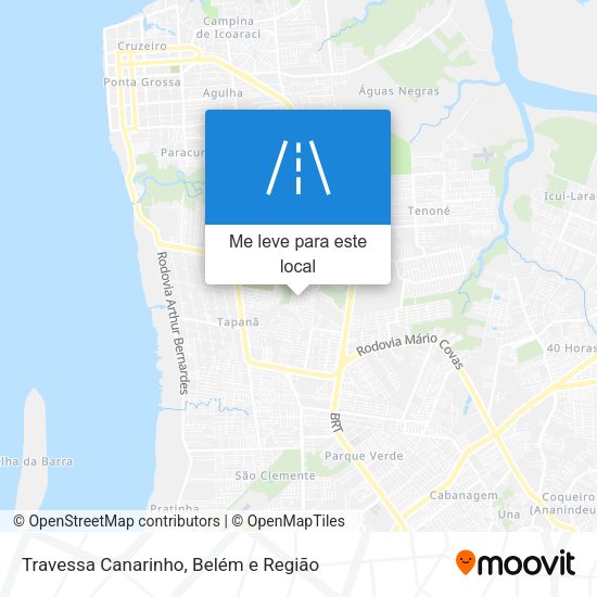 Travessa Canarinho mapa