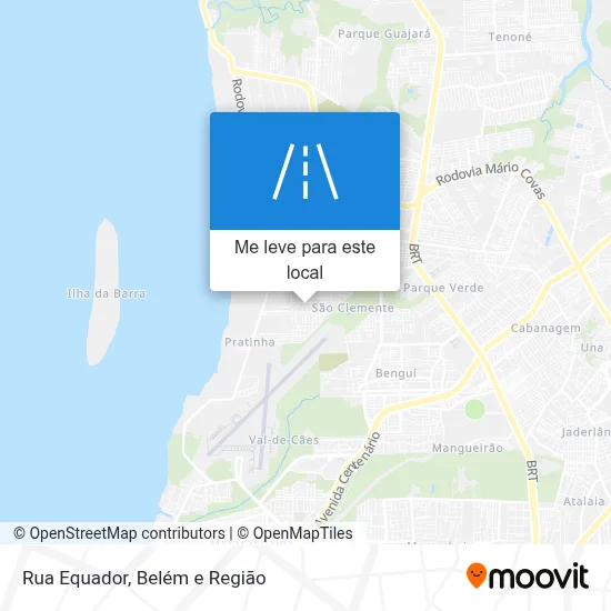Rua Equador mapa