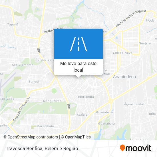 Travessa Benfica mapa