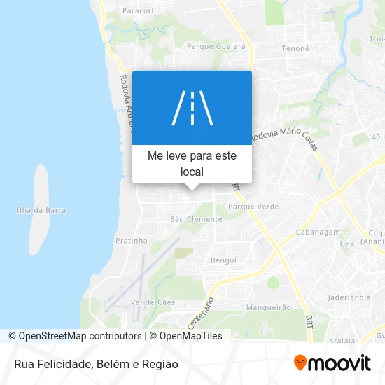 Rua Felicidade mapa