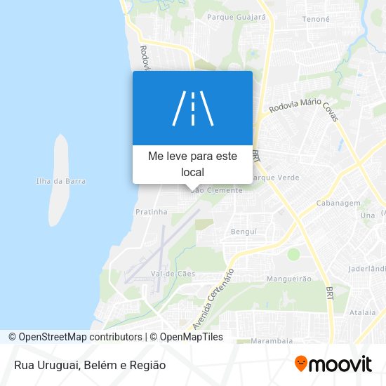 Rua Uruguai mapa