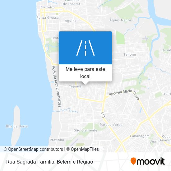 Rua Sagrada Familia mapa