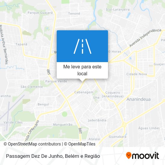 Passagem Dez De Junho mapa