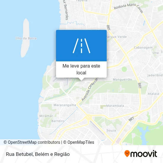 Rua Betubel mapa