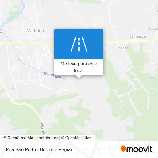 Rua São Pedro mapa