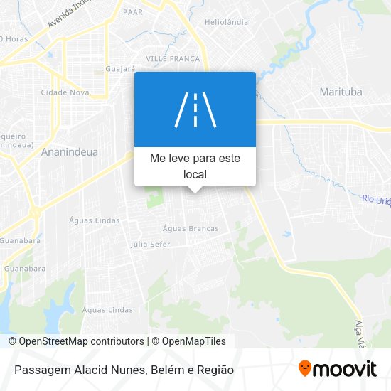 Passagem Alacid Nunes mapa