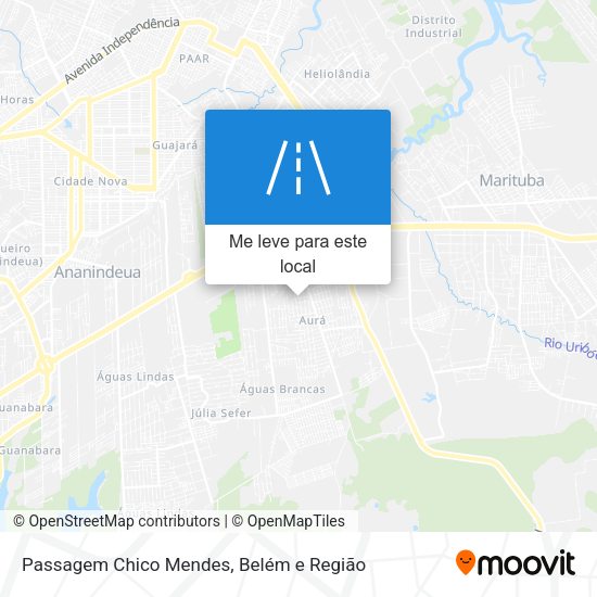Passagem Chico Mendes mapa
