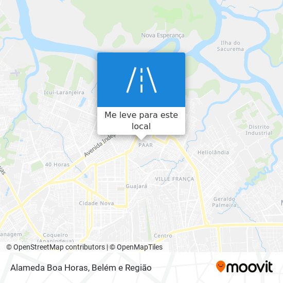 Alameda Boa Horas mapa