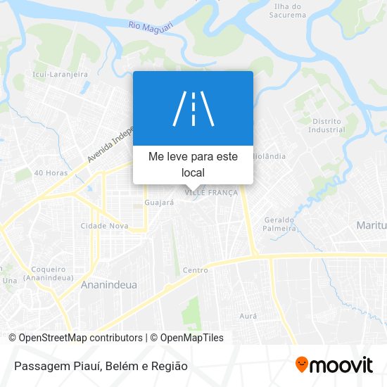 Passagem Piauí mapa