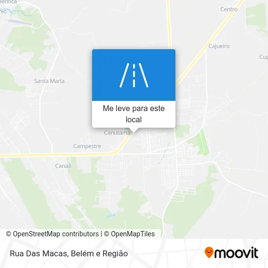Rua Das Macas mapa