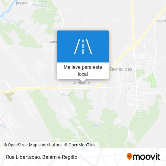 Rua Libertacao mapa