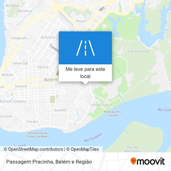 Passagem Pracinha mapa