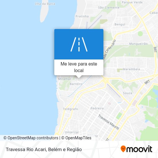 Travessa Rio Acari mapa