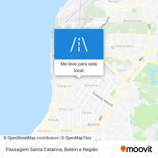 Passagem Santa Catarina mapa