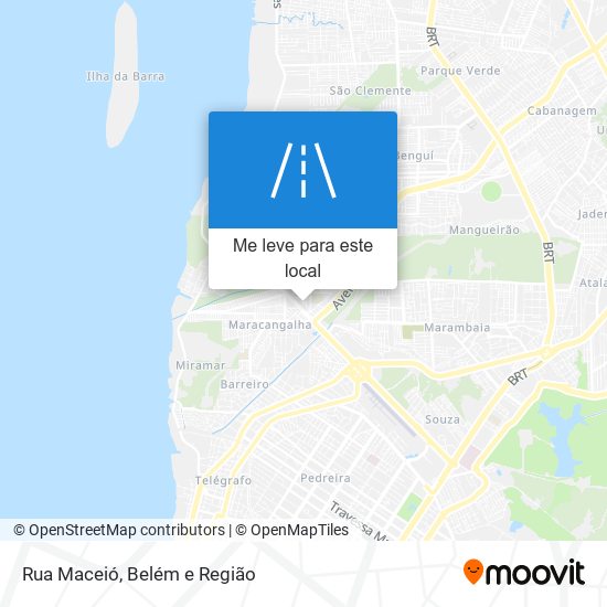 Rua Maceió mapa