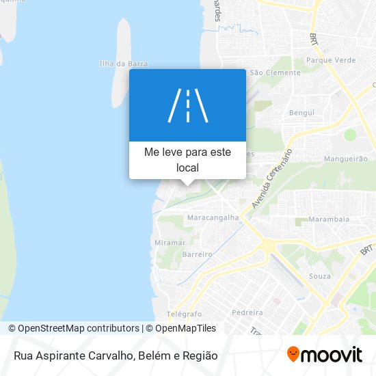 Rua Aspirante Carvalho mapa