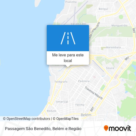 Passagem São Benedito mapa