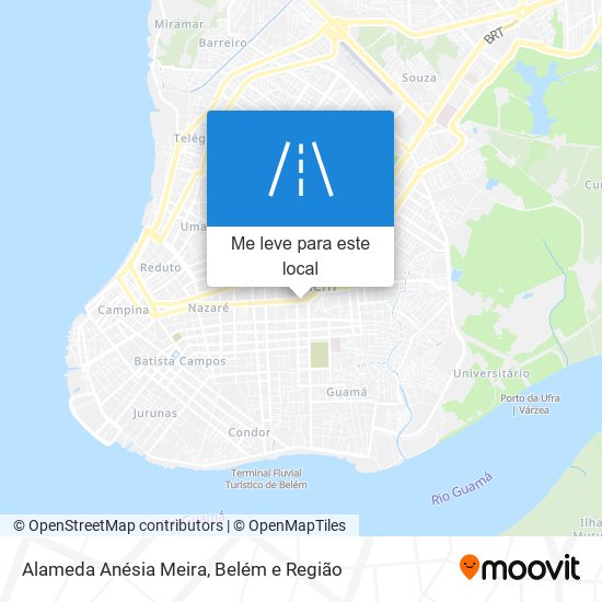 Alameda Anésia Meira mapa