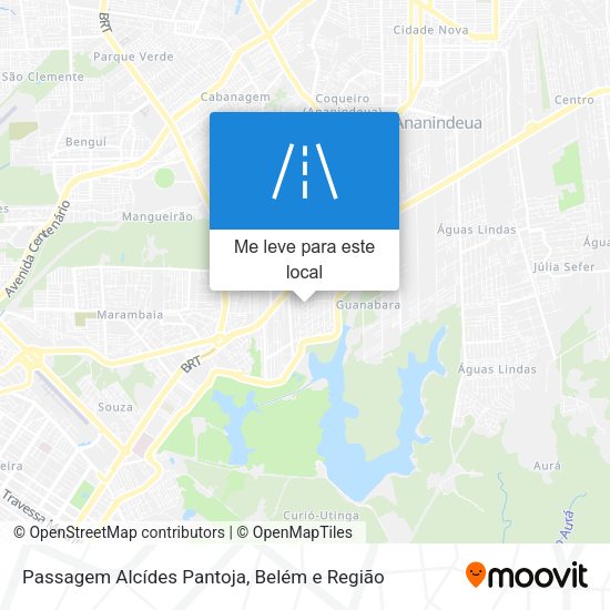 Passagem Alcídes Pantoja mapa